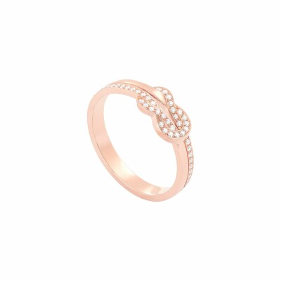 Bague FRED Chance Infinie en or rose et diamants