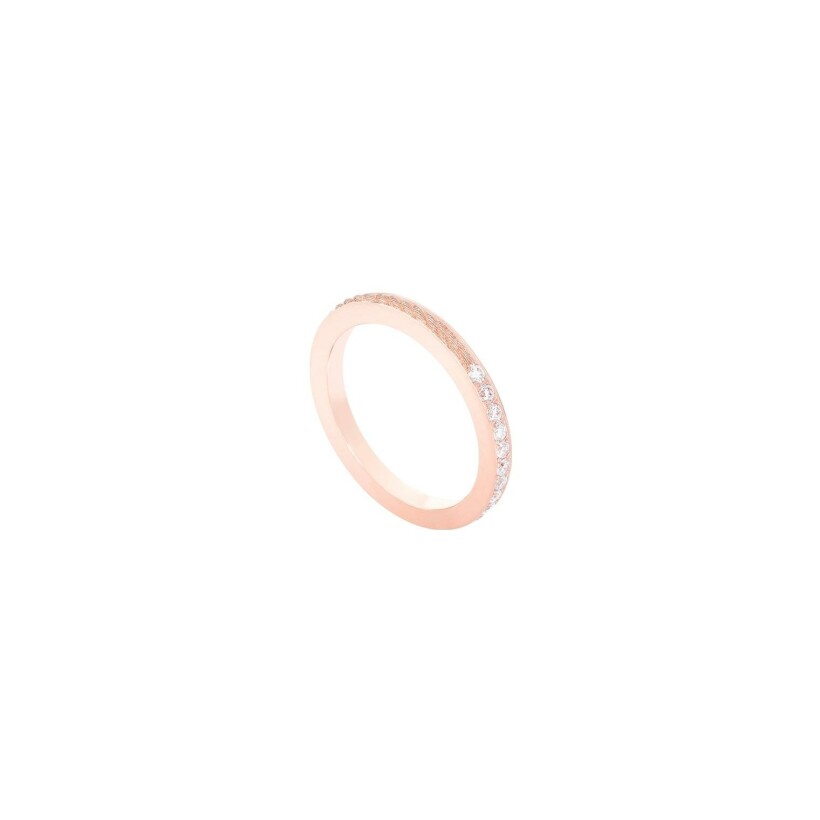 FRED Force 10 Duo S ring, rose gold, diamonds