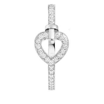 FRED Pretty Woman ring, mini size, white gold, diamonds pave