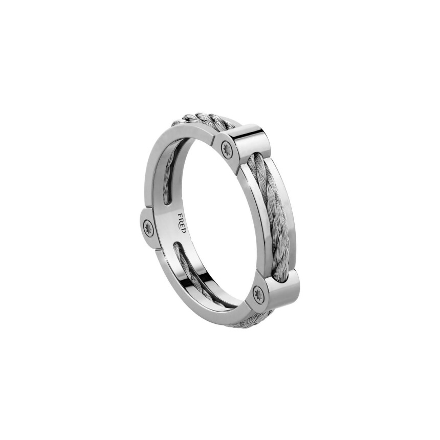 FRED Force 10 Winch ring - Small size, White Gold, Steel