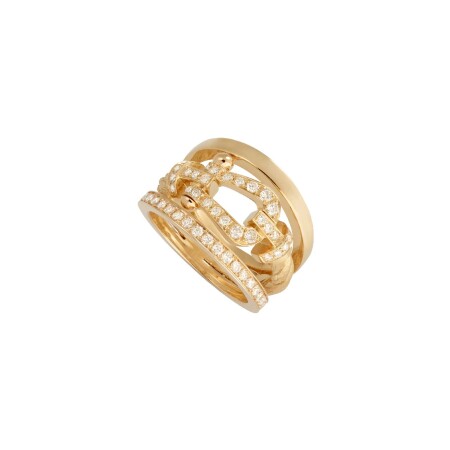 Bague FRED Force 10 en or jaune et diamants