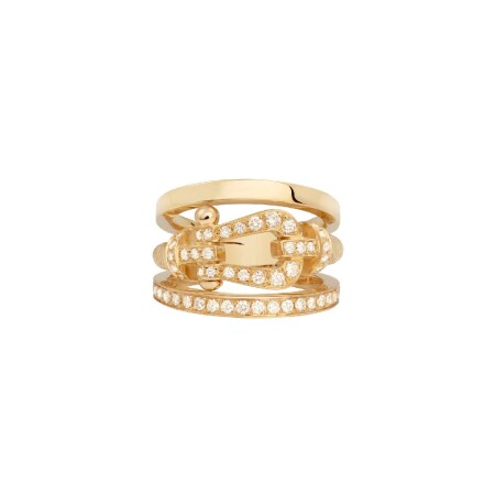 Bague FRED Force 10 en or jaune et diamants