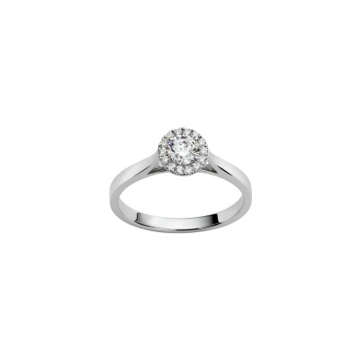 Bague en or blanc et diamants de 0.29ct