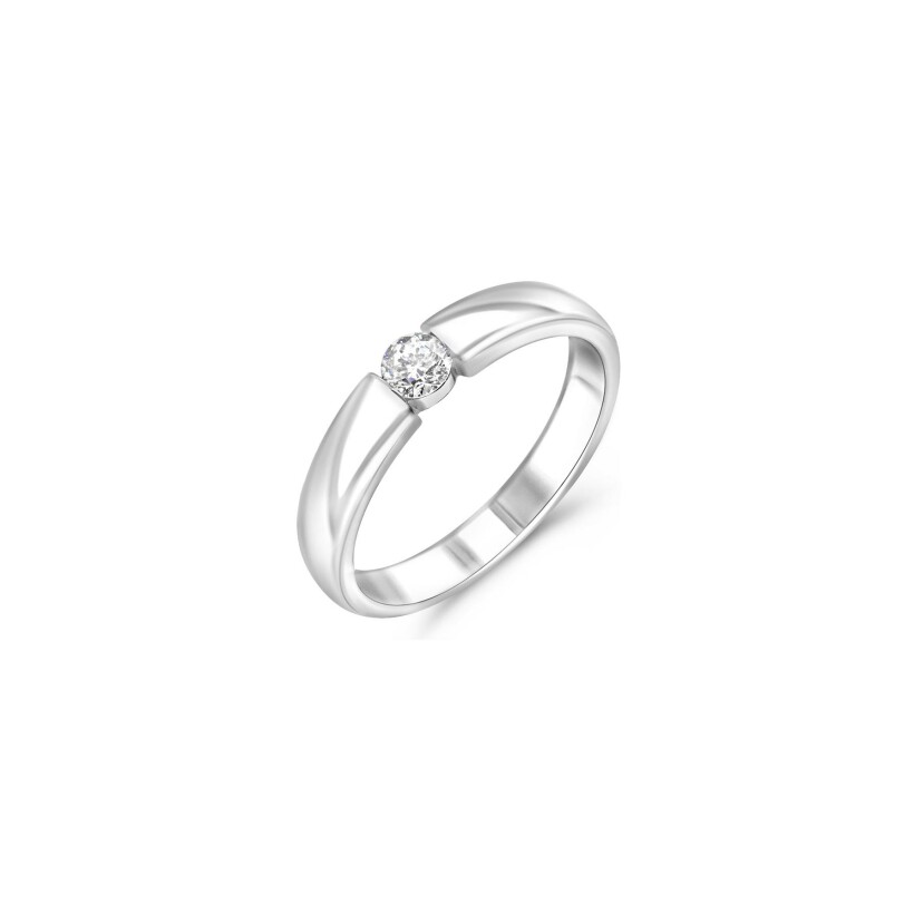 Bague Vaneste The One en or blanc et diamant