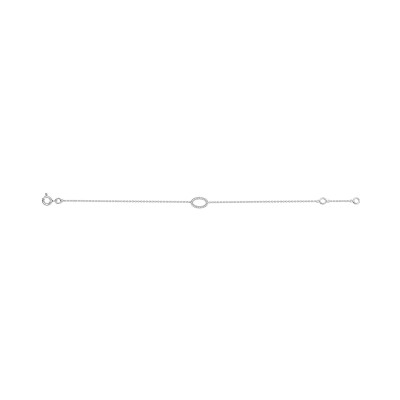 Bracelet en or blanc et diamant 0.06ct