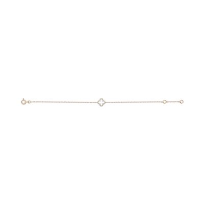 Bracelet en or rose et diamant 0.09ct