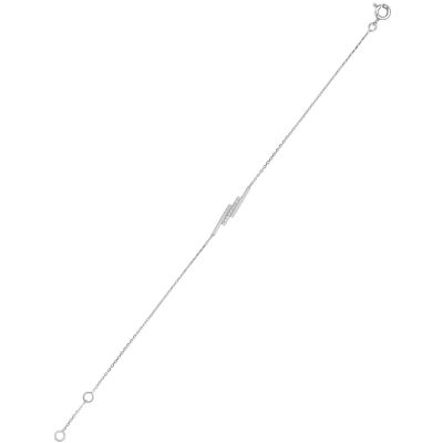 Bracelet en or blanc et diamant 0.05ct