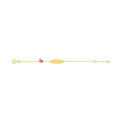 Gourmette Bébé en or jaune, taille 14cm