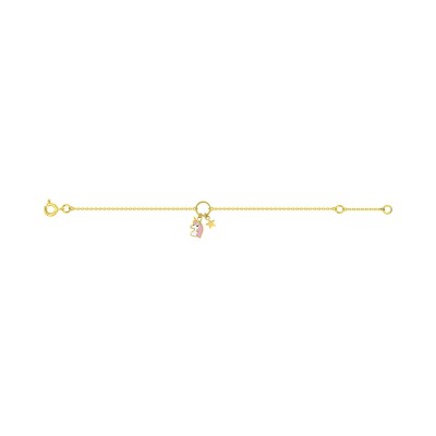 Bracelet Bébé en or jaune, taille 14cm