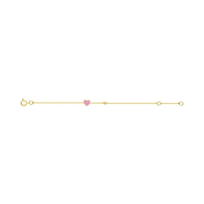 Bracelet bébé en or jaune, taille 14cm