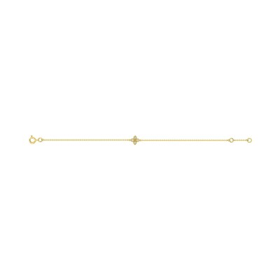 Bracelet en or jaune et diamant 0.05ct