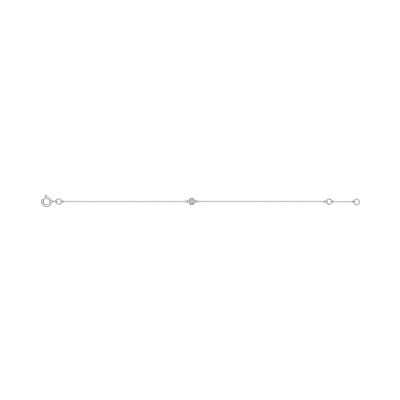 Bracelet en or blanc et diamant 0.03ct