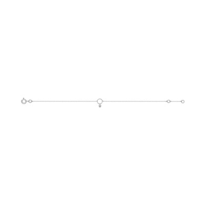 Bracelet en or blanc et diamant 0.06ct