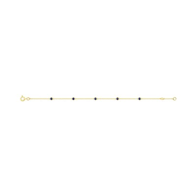 Bracelet en or jaune et saphir