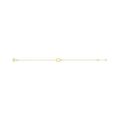 Bracelet en or jaune et diamant 0.02ct