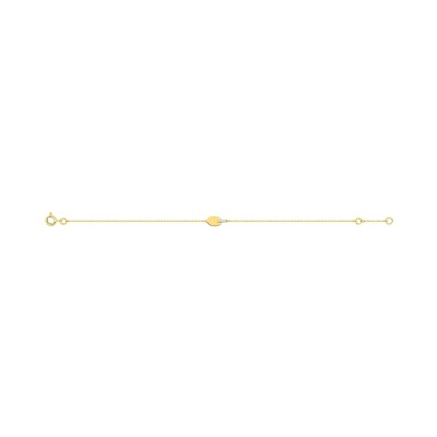 Bracelet en or jaune et diamant 0.02ct