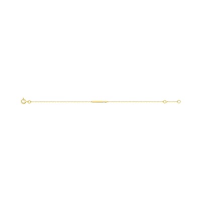 Bracelet en or jaune et diamant 0.01ct