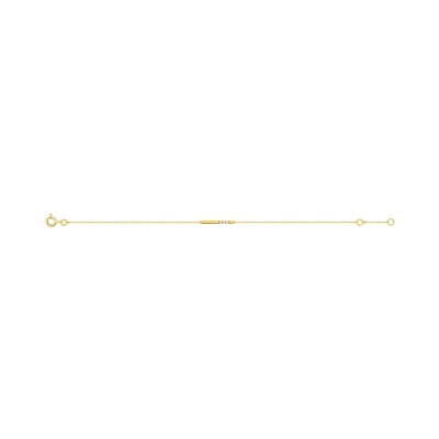 Bracelet en or jaune et diamant 0.04ct