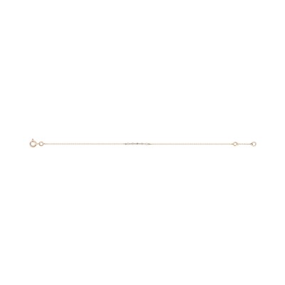 Bracelet en or rose et diamant 0.11ct