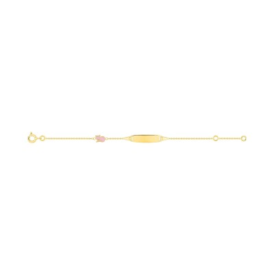 Gourmette bébé laqué en or jaune 14cm