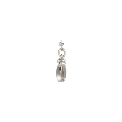 Boucles d'oreilles Untied en argent rhodié