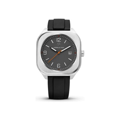 Montre Maison du Temps MTIota Gris Caoutchouc Noir
