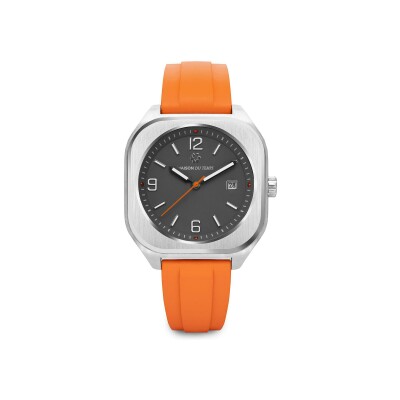 Montre Maison du Temps MTIota Gris Caoutchouc Orange