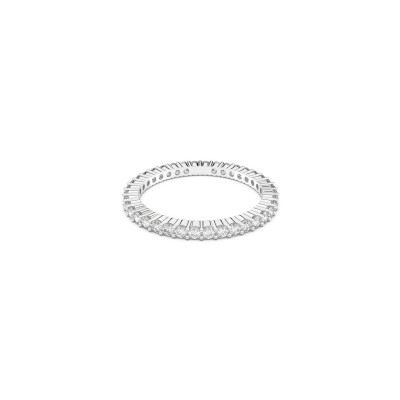 Bague Swarovski Matrix en métal rhodié et cristaux Swarovski, taille 60