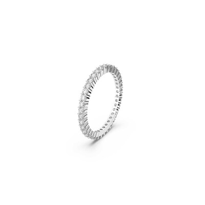 Bague Swarovski Matrix en métal rhodié et cristaux Swarovski, taille 60