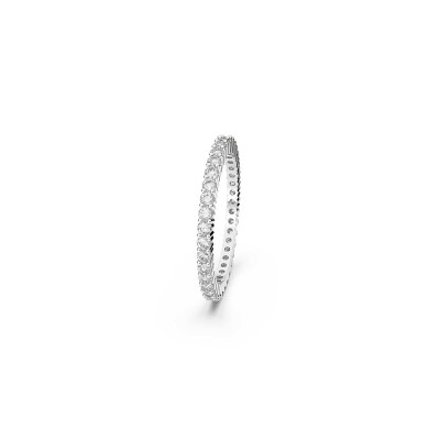 Bague Swarovski Matrix en métal rhodié et cristaux Swarovski, taille 60