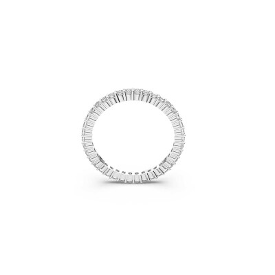 Bague Swarovski Matrix en métal rhodié et cristaux Swarovski, taille 60