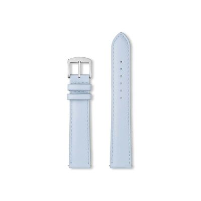 Bracelet montre Rochet Baltimore en cuir brillant bleu ciel - 12mm