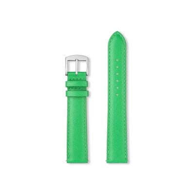 Bracelet montre Rochet Baltimore en cuir brillant vert lotus - 16mm