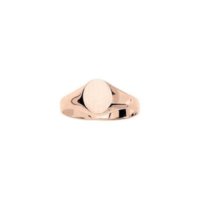 Chevalière en or rose