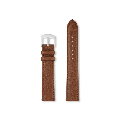 Bracelet montre Rochet Buffalo XL en cuir mat cognac - 20mm
