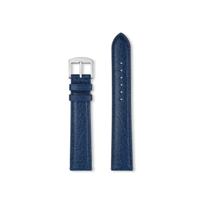 Bracelet montre Rochet Buffalo en cuir mat marine - 14mm