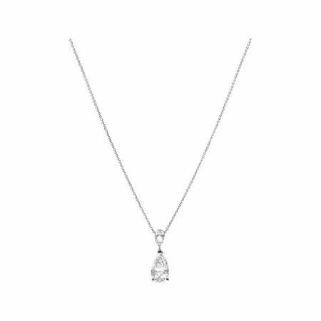 Pendentif en or blanc et diamants de 0.35ct