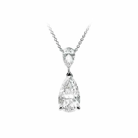 Pendentif en or blanc et diamants de 0.35ct