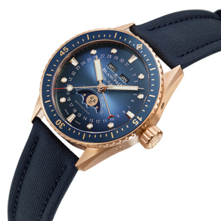 Montre Blancpain Fifty Fathoms Bathyscaphe Quantième Complet Phases de Lune