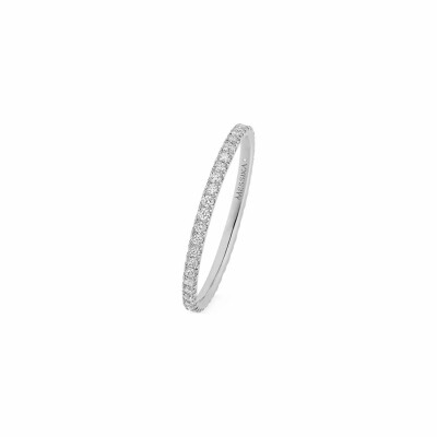 Messika Gatsby XS wedding ring, white gold, diamonds