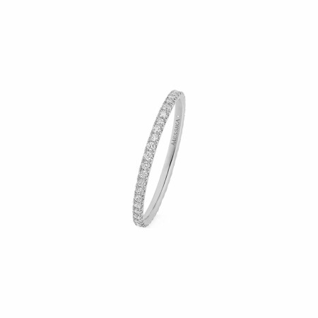 Messika Gatsby XS wedding ring, white gold, diamonds