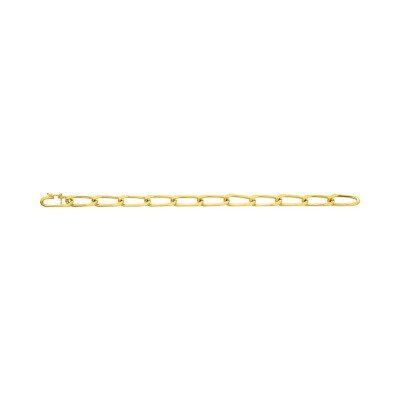Chaîne cheval en or jaune, 21cm