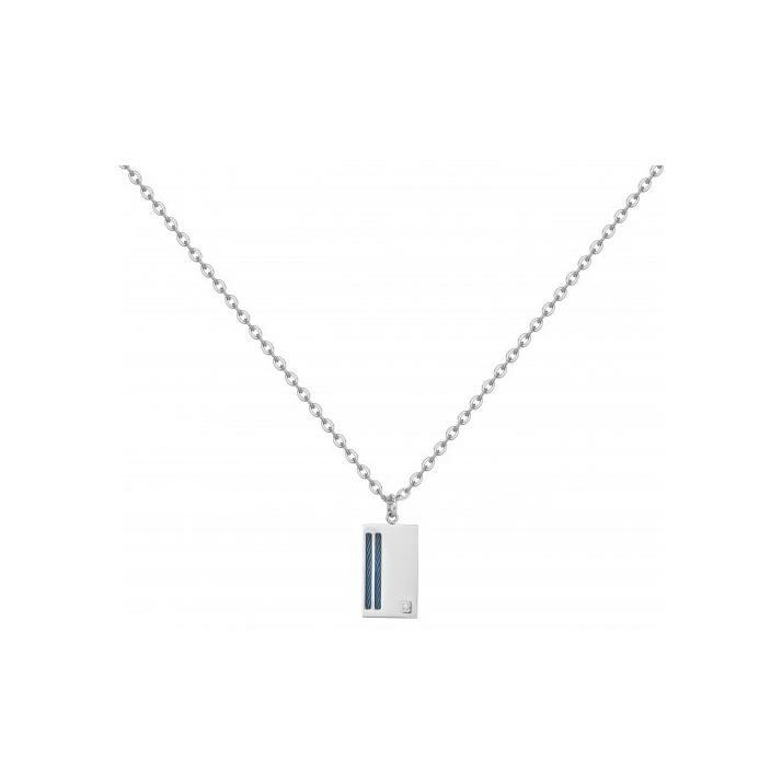 Collier Phebus en acier et diamant