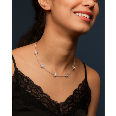 Necklace diamonds white gold
