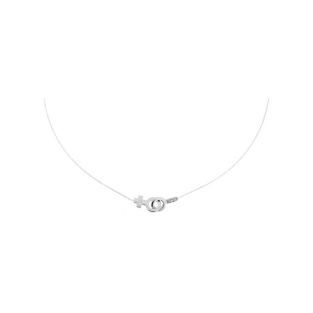 Collier Augis Alchimie en or blanc et diamants