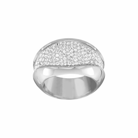 Bague Swarovski Cycle en cristaux Swarovski et métal rhodié, taille 52