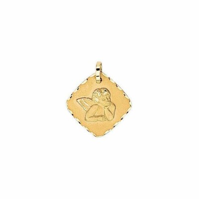 Médaille de baptême ange en or jaune 750 millièmes