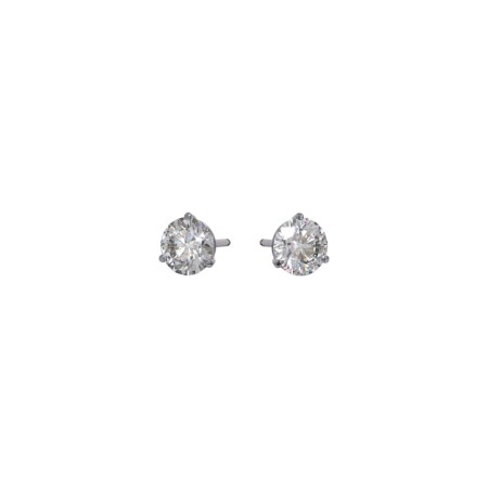 White gold and diamonds stud earrings