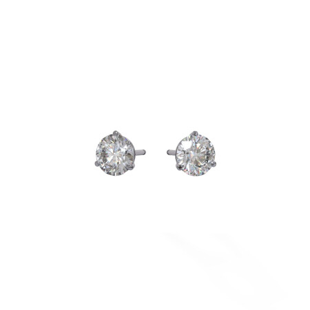 Earrings, white gold, diamonds