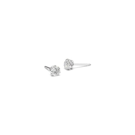 Boucles d'oreilles puces Frojo en or blanc et diamants